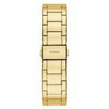 Guess Moonlight Multi Function Diamonds Gold Dial Gold Steel Strap Watch for Women - GW0320L2