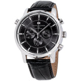 Tommy Hilfiger Harrison Chronograph Black Dial Black Leather Strap Watch for Men - 1790875