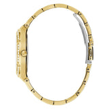 Guess Cosmo Diamonds Gold Dial Gold Steel Strap Watch For Women - GW0033L2