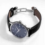 Tissot T Classic Tradition Jam Tangan Tali Kulit Hitam Dial Biru Untuk Pria - T063.610.16.047.00