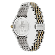 Gucci G Timeless Quartz Blue Dial Two Tone Steel Strap Watch For Women - YA1265029