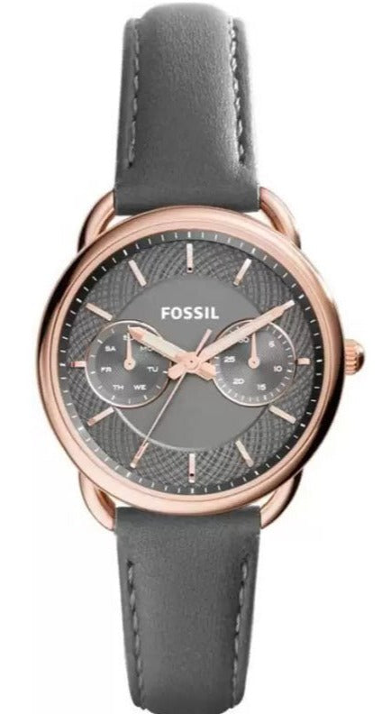 Fossil Delaney JR1371 Womens Gray Silver Tank Wrap Leather Watch New Battery Fossil Tank | eBay main image 2