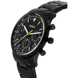 Fossil Goodwin Chronograph Black Dial Black Steel Strap Watch for Men - FS5413