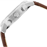 Tommy Hilfiger Kane Chronograph Quartz White Dial Brown Leather Strap Watch for Men - 1791400