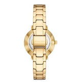 Michael Kors Quartz Mother of Pearl White Dial Gold Steel Strap Watch For Women - MK1065