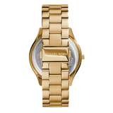 Michael Kors Channing Quartz Gold Dial Gold Steel Strap Watch For Women - MK6623