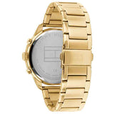 Tommy Hilfiger Chase Quartz White Dial Gold Steel Strap Watch for Men - 1791576