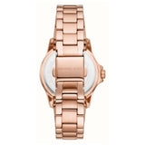 Michael Kors Camille Quartz Mother of Pearl White Dial Rose Gold Steel Strap Watch For Women - MK7364