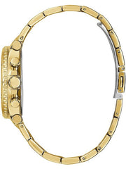 Guess Cosmic Chronograph Gold Dial Gold Steel Strap Watch for Women - GW0465L1