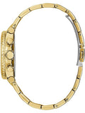 Guess Cosmic Chronograph Gold Dial Gold Steel Strap Watch for Women - GW0465L1