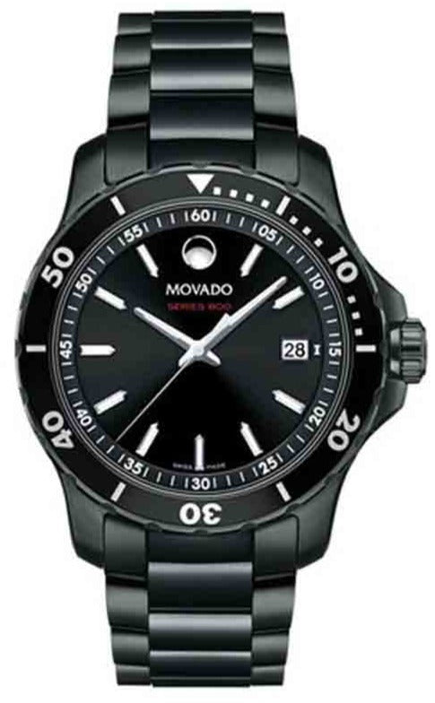 Movado Series 800 Black Rubber Strap Movado Series 800 Chronograph