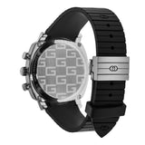 Gucci Grip Chronograph Black Dial Black Rubber Strap Watch For Men - YA157301