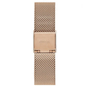 Guess Tapestry Diamonds Rose Gold Dial Rose Gold Mesh Bracelet Watch for Women - GW0354L3