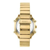 Fossil Retro Analog-Digital Gold Dial Gold Steel Strap Watch for Men - FS5889