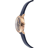 Versace Virtus Quartz Blue Dial Blue Leather Strap Watch for Women - VEHC00419