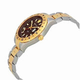 Versace Hellenyium Quartz Brown Dial Two Tone Steel Strap Watch For Men - V11040015 