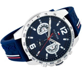 Tommy Hilfiger Decker Blue Dial Blue Rubber Strap Watch for Men - 1791476