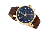 Tommy Hilfiger Daniel Blue Dial Brown Leather Strap Watch for Men - 1710380