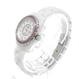 Chanel J12 Quartz Diamonds Mother of Pearl White Dial White Steel Strap Watch for Women - J12 H3243