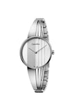 Calvin Klein Drift Silver Dial Silver Steel Strap Watch for Women - K6S2N116