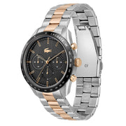 Lacoste Boston Gray Dial Two Tone Steel Strap Watch for Men - 2011112