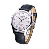Jam Tangan Pria Tissot T Classic Le Locle Automatic Silver Dial Black Leather Strap - T41.1.423.33