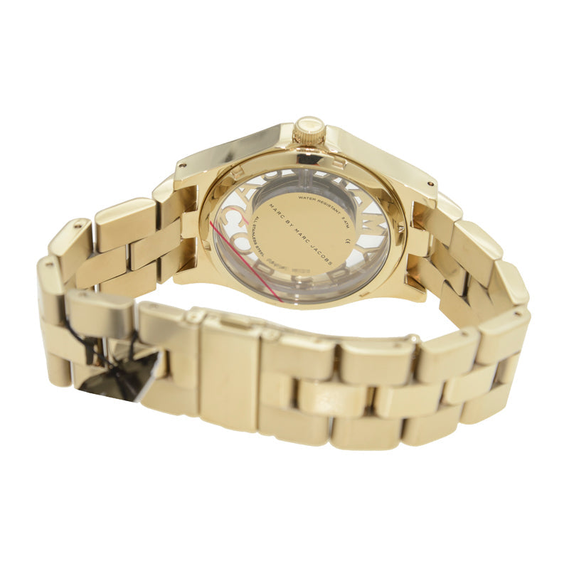 腕時計 MARC BY MARC JACOBS HENRY SKELTON MARC by MARC JACOBS Henry Skeleton Silver SS Women's Watch MBM3205