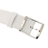 Calvin Klein Window White Dial White Leather Strap Watch for Women - K2M23120