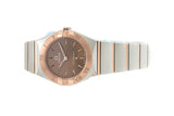 Omega Constellation Quartz Brown Dial Silver Steel Strap Watch for Women - 131.20.25.60.13.001