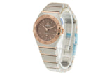 Omega Constellation Quartz Brown Dial Silver Steel Strap Watch for Women - 131.20.25.60.13.001