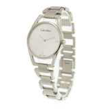 Calvin Klein Dainty Diamonds Silver Dial Sliver Steel Strap Watch for Women - K7L2314T