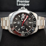 Tag Heuer Aquaracer Calibre 5 Premiere League Edition Black Dial Silver Stainless Steel Watch for Men - WAY201D.BA0927