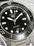 Tag Heuer Aquaracer Professional 300 Automatic Black Dial Silver Steel Strap Watch for Women - WBP231D.BA0626