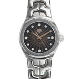 Tag Heuer Link Quartz Black Dial Silver Steel Strap Watch for Women - WBC131F.BA0649