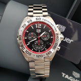 Jam Tangan Pria Tag Heuer Formula 1 Chronograph Dial Hitam Tali Baja Perak - CAZ101Y.BA0842