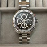 Jam Tangan Pria Tag Heuer Formula 1 Calibre 16 Automatic Chronograph Black Dial Silver Steel Strap - CAZ2010.BA0876