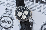 Tag Heuer Carrera Automatic Chronograph Black Dial Black Leather Strap Watch for Men - CBS2210.FC6534