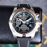 Breitling Avenger B01 Chronograph GMT Black Dial Black Nylon Strap Watch for Men - A24315101B1X1