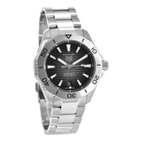 Tag Heuer Aquaracer Professional 200 Automatic Black Dial Silver Steel Strap Watch for Men - WBP2110.BA0627