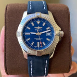 Breitling Avenger Automatic 43 Blue Dial Blue Nylon Strap Watch for Men - A17318101C1X1