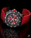 Breitling Endurance Pro Ironman Red Dial Red Rubber Strap Watch for Men - X823109A1K1S1