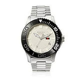 Gucci G Timeless Sport White Dial Silver Steel Strap Watch For Men - YA126250