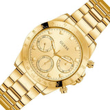 Guess Eclipse Gold Dial Gold Steel Strap Watch for Women - GW0314L2