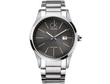 Calvin Klein Bold Black Dial Silver Steel Strap Watch for Men - K2246107