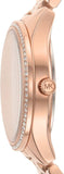 Michael Kors Bradshaw Quartz Rose Gold Dial Rose Gold Steel Strap Watch For Women - MK6556