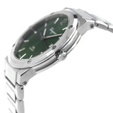 Salvatore Ferragamo F-80 Classic Green Dial Silver Steel Strap Watch for Men - SFDT02123