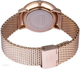 Tommy Hilfiger Brooklyn Grey Dial Gold Mesh Bracelet Watch for Men - 1791506