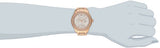 Bulova Crystal Silver Dial Rose Gold Steel Strap Watch for Women - 97N101