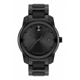 Movado Bold Verso Black Dial Black Steel Strap Watch for Men - 3600863