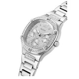 Guess Duchess Quartz Silver Dial Silver Steel Strap Watch For Women - GW0558L1